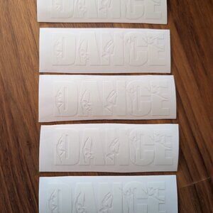 *5 for $15* Dance UV DTF stickers